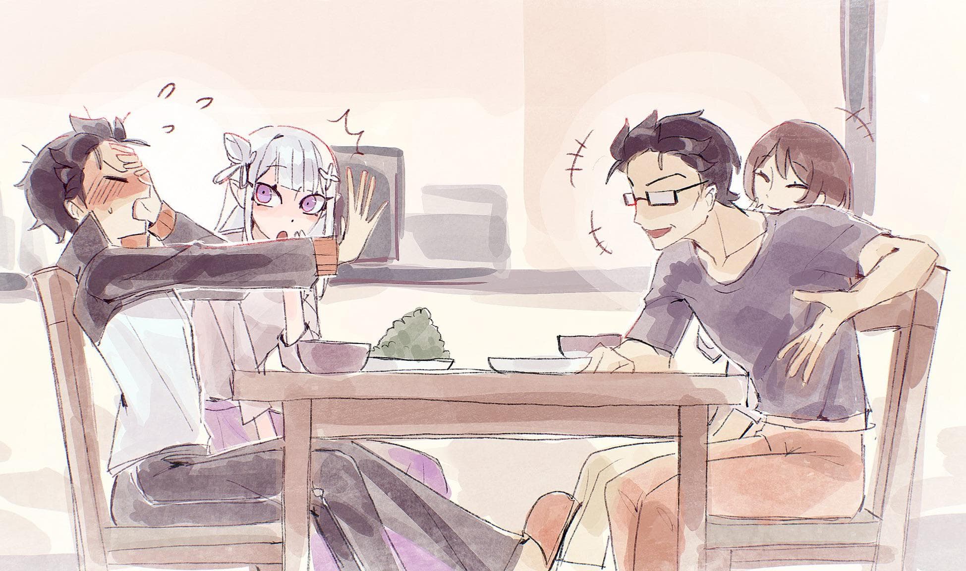 【Re:ゼロ】エミリアが現代日本に転移したら？ほのぼのIFイラストに海外ファン歓喜