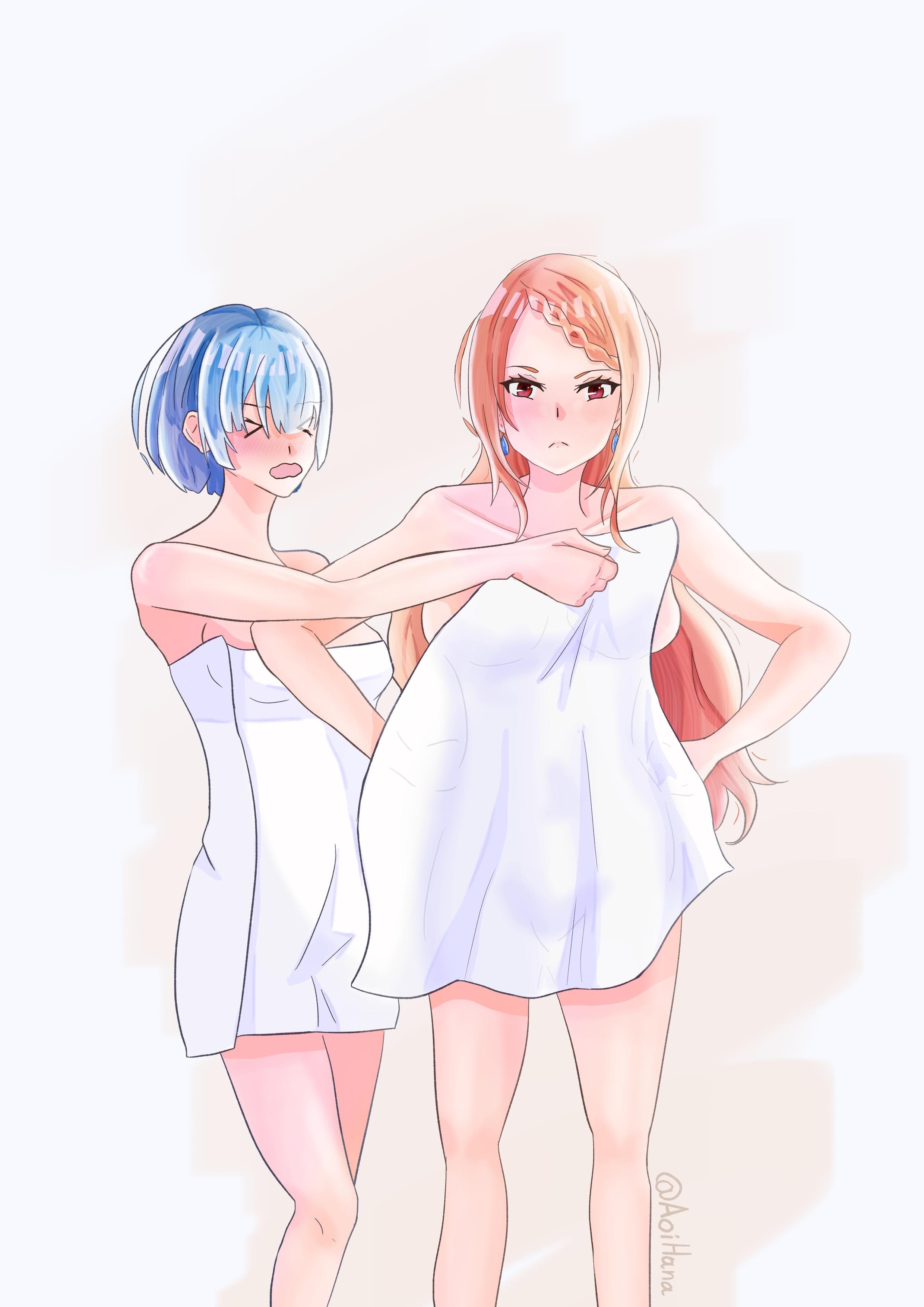 【Re:ゼロ】プリシラ様とメイドのファンアートに海外「目が潰れる！」海外の反応